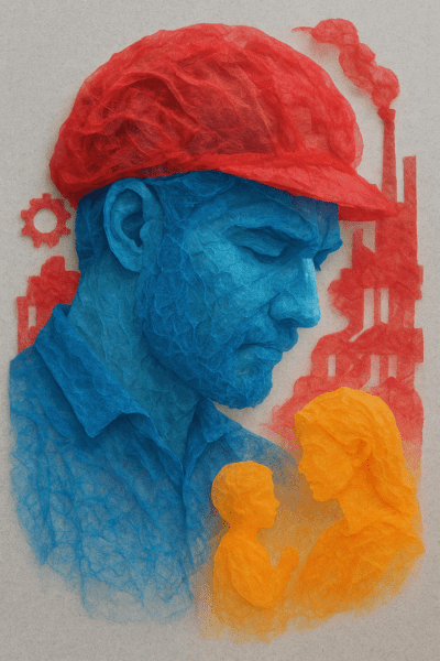 Silent thoughts in a busy factory