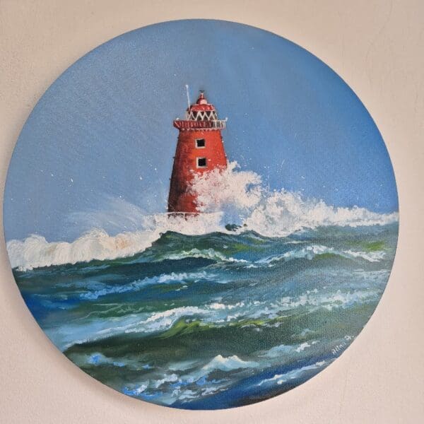 Storm Bram at Poolbeg Lighthouse