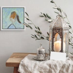 Breda O'Flaherty Studio Winter Robin Framed