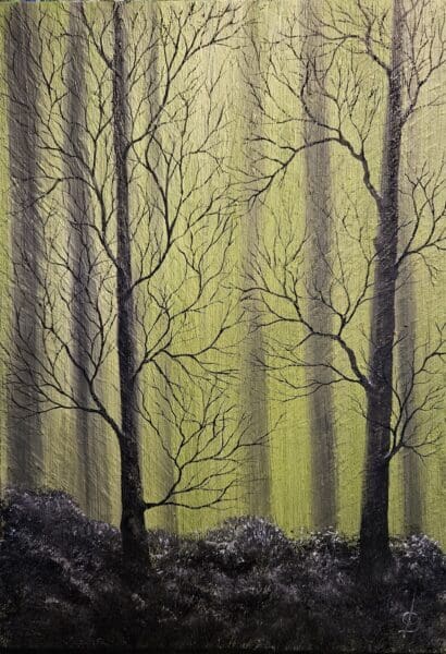 Barren Trees under Green Light #3