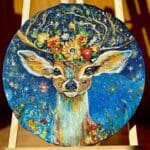 “Celestial Bloom: Guardian of the Enchanted Grove”🦌