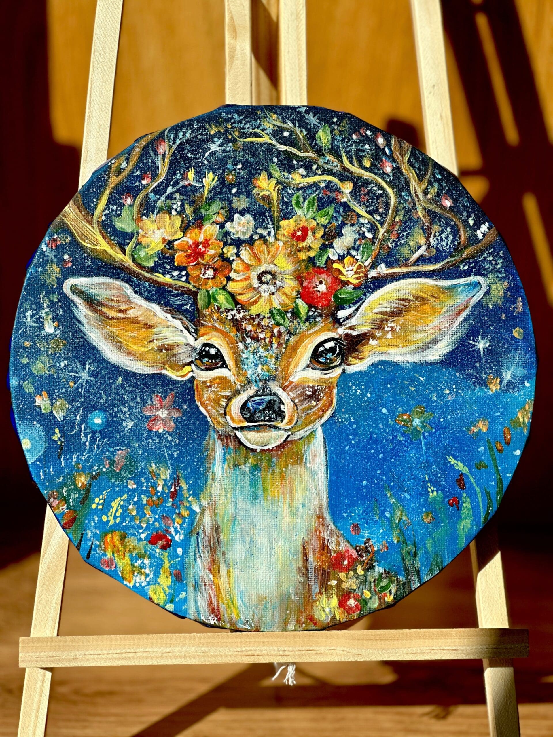 “Celestial Bloom: Guardian of the Enchanted Grove”🦌