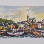 Irish cities watercolours