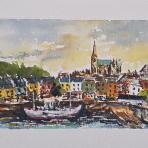 Irish cities watercolours