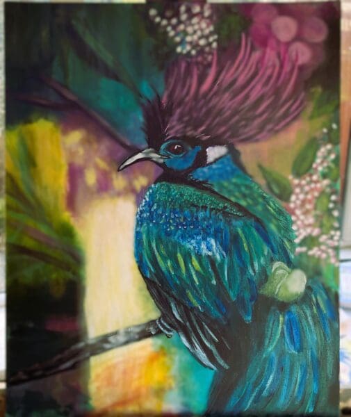 Tropical Bird in Acylic