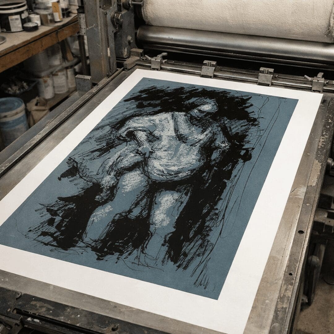 Rembrandts Echo In Blue. - Image 4