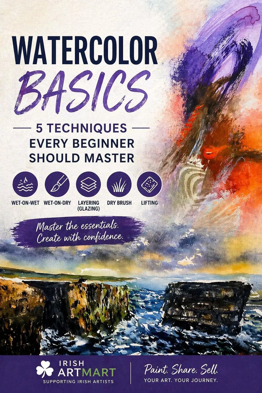 Watercolor Basics: 5 Essential Techniques for Beginners