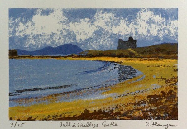 Ballinskelligs Castle print by Aidan Flanagan