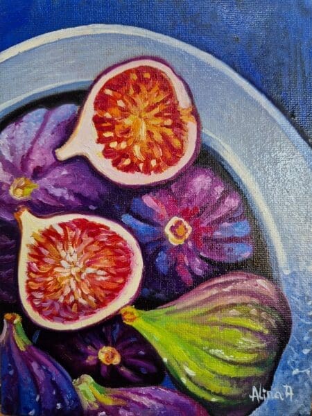 Figs | Oil Painting On Canvas Panel
