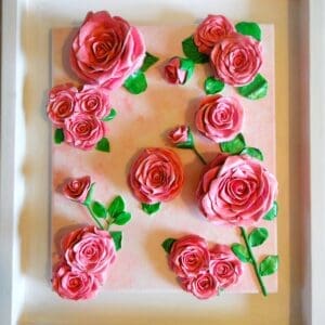 Pink Textured Roses.