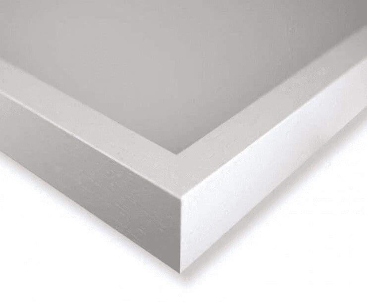 white wooden frame