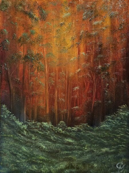 Forest Light in Orange #1