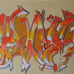 Graffiti on the Wall. Extra Large Artwork