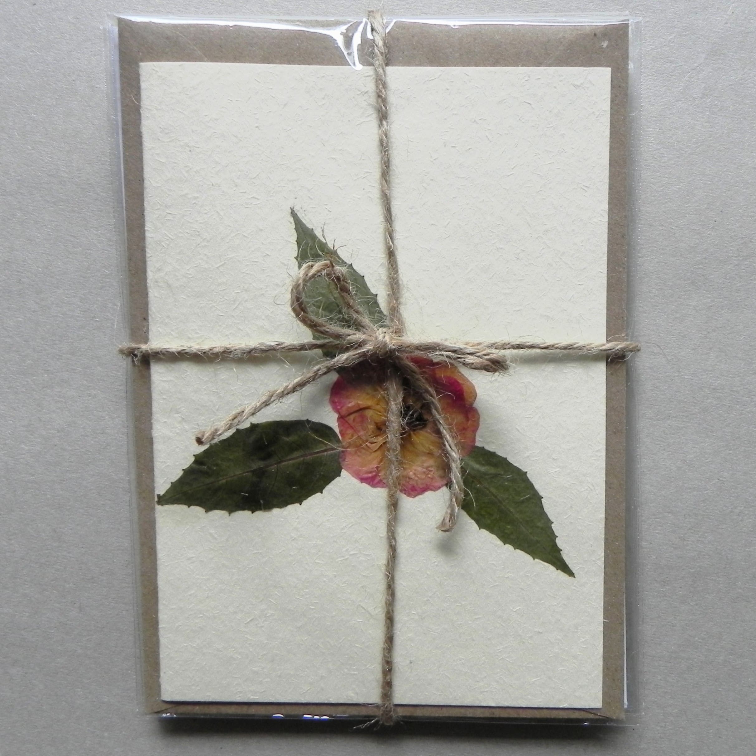 5 Unique Cards with Real Pressed Flowers - Bundle #4 - Image 4