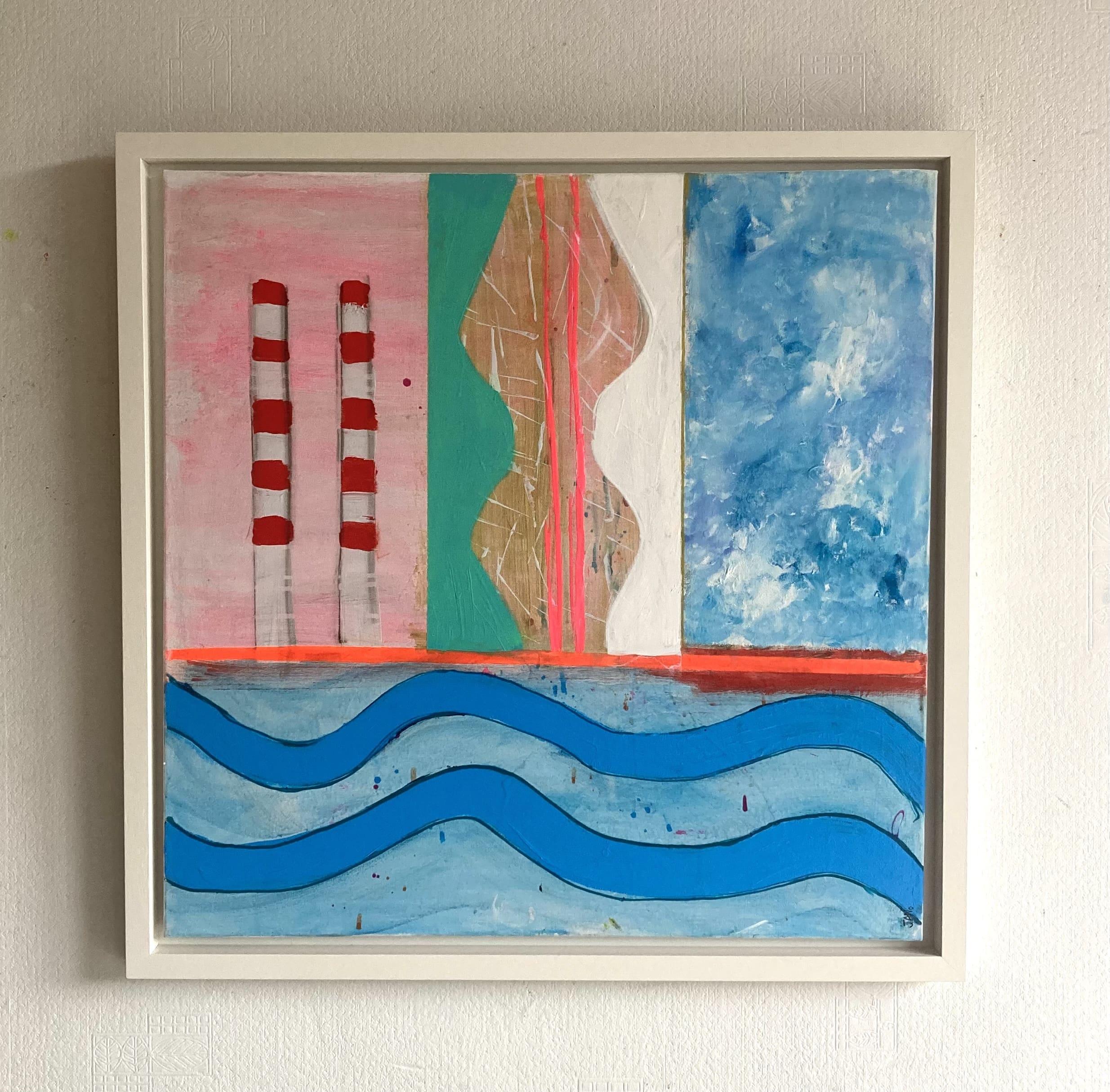 Dublin Calling - Poolbeg Chimneys (66cm) FRAMED - Image 3