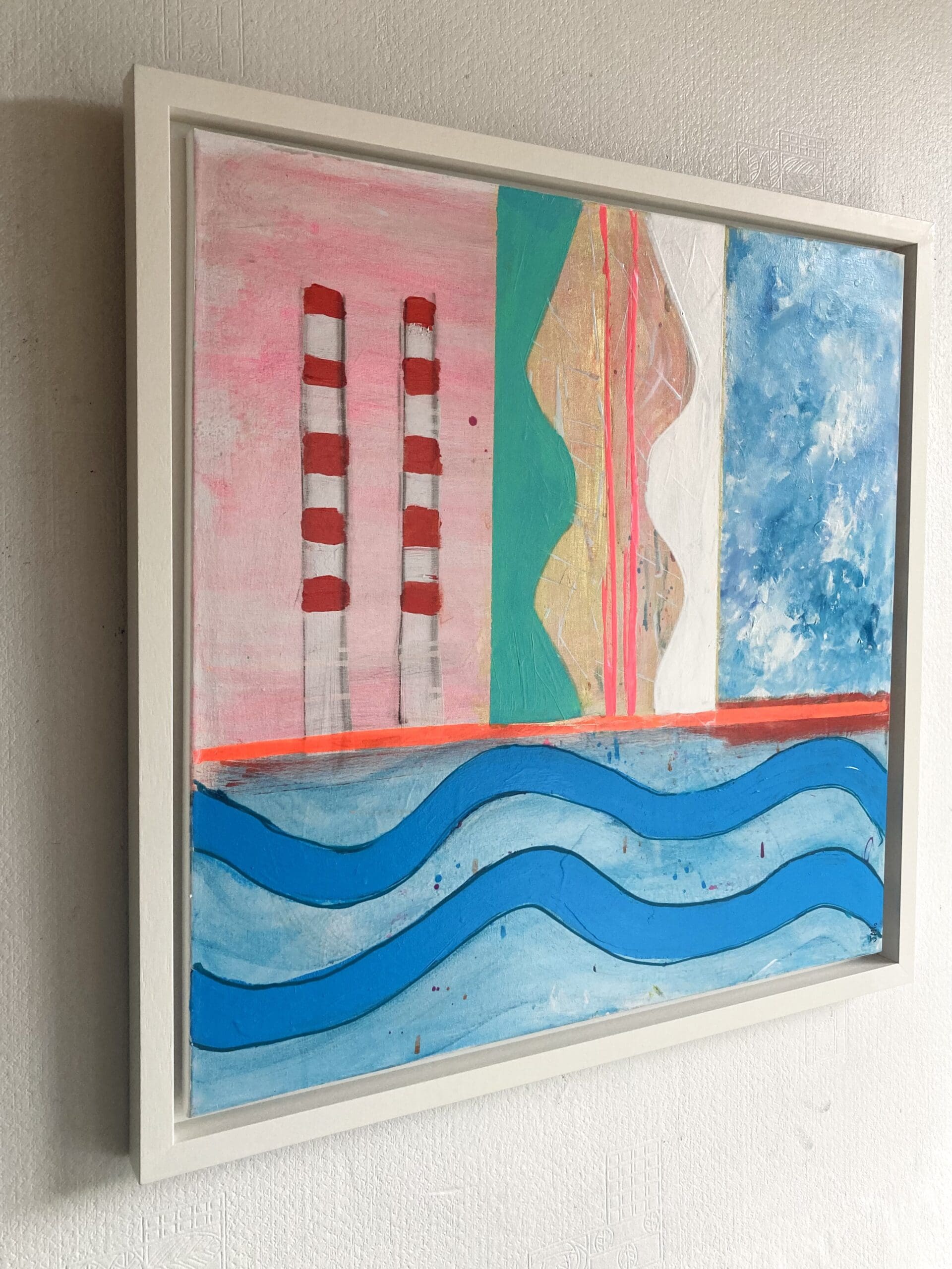 Dublin Calling - Poolbeg Chimneys (66cm) FRAMED - Image 4