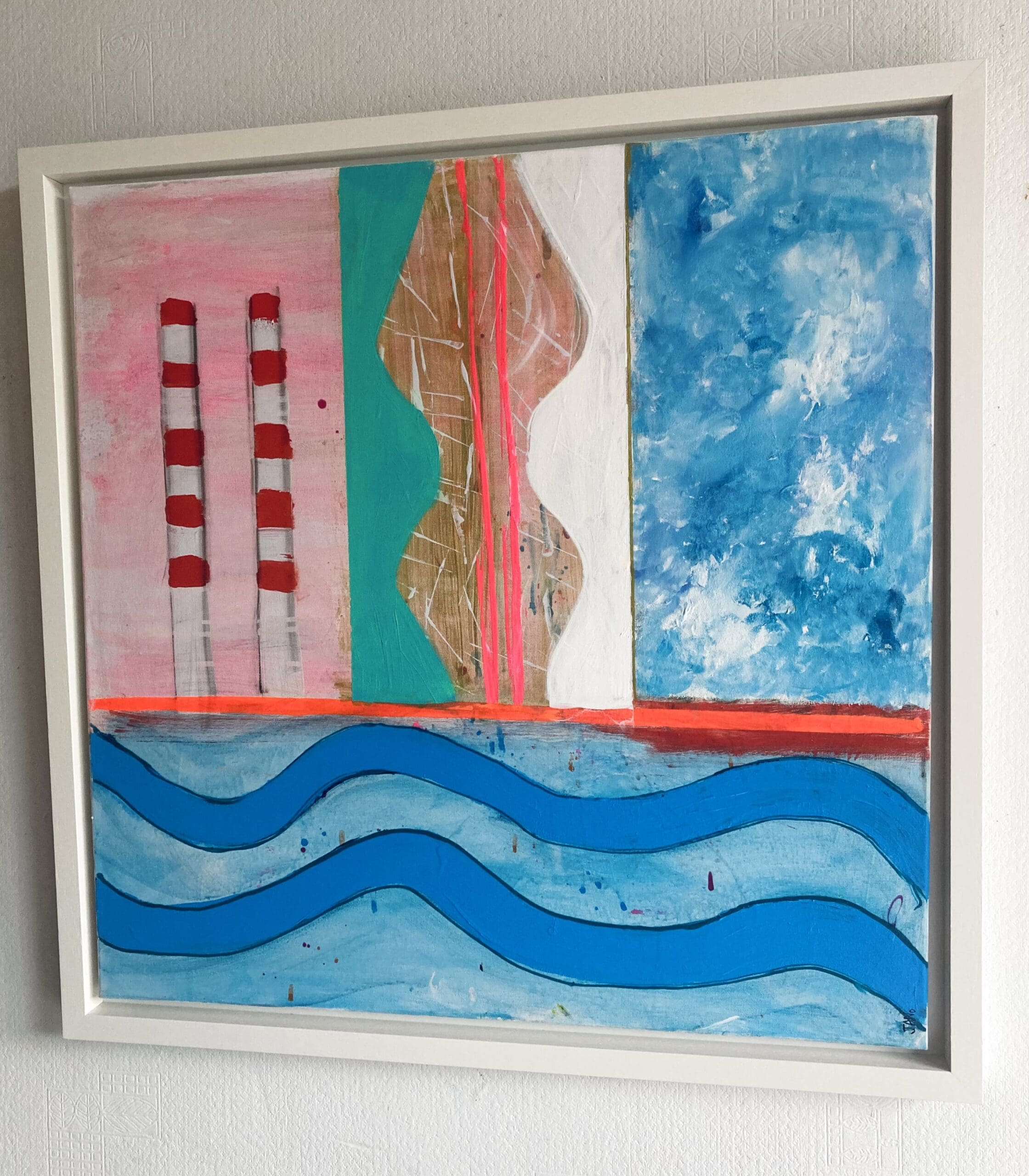 Dublin Calling - Poolbeg Chimneys (66cm) FRAMED - Image 5