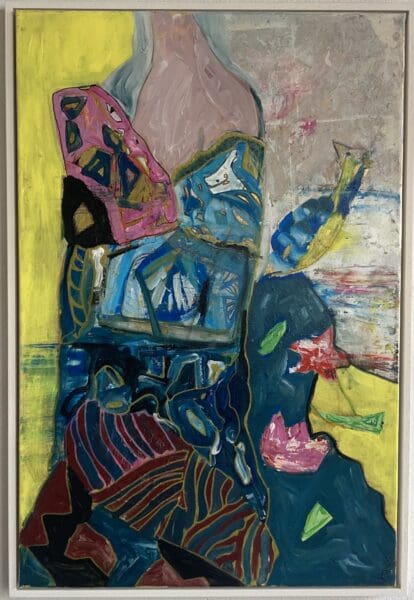 The Woman with The Fan (78cm) Framed