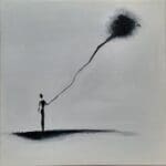 Let it go, original oil painting, abstract