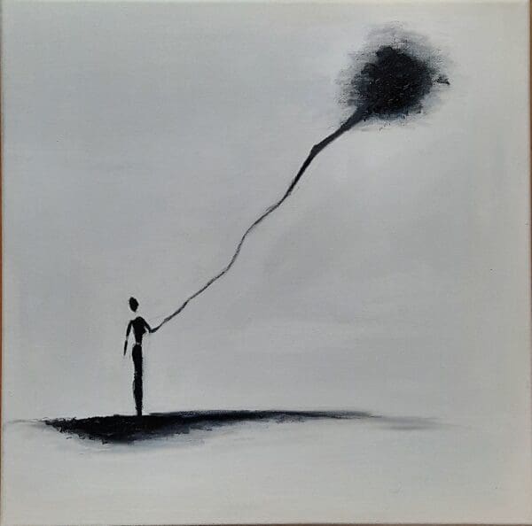 Let it go, original oil painting, abstract