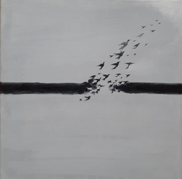 Echoes of Freedom, original oil painting, abstract