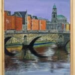 Mellows Bridge Dublin Oil Painting – Irish Cityscape Art