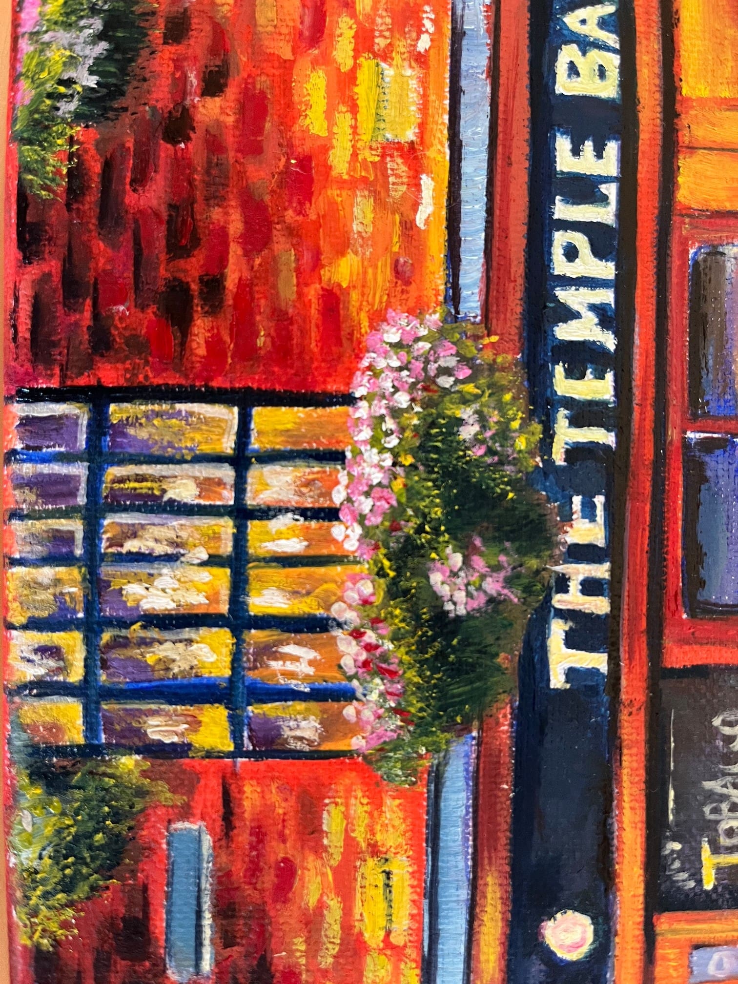 Original oil painting of Temple Bar, Dublin. Framed artwork, one of the most famous Irish landmarks - Image 4