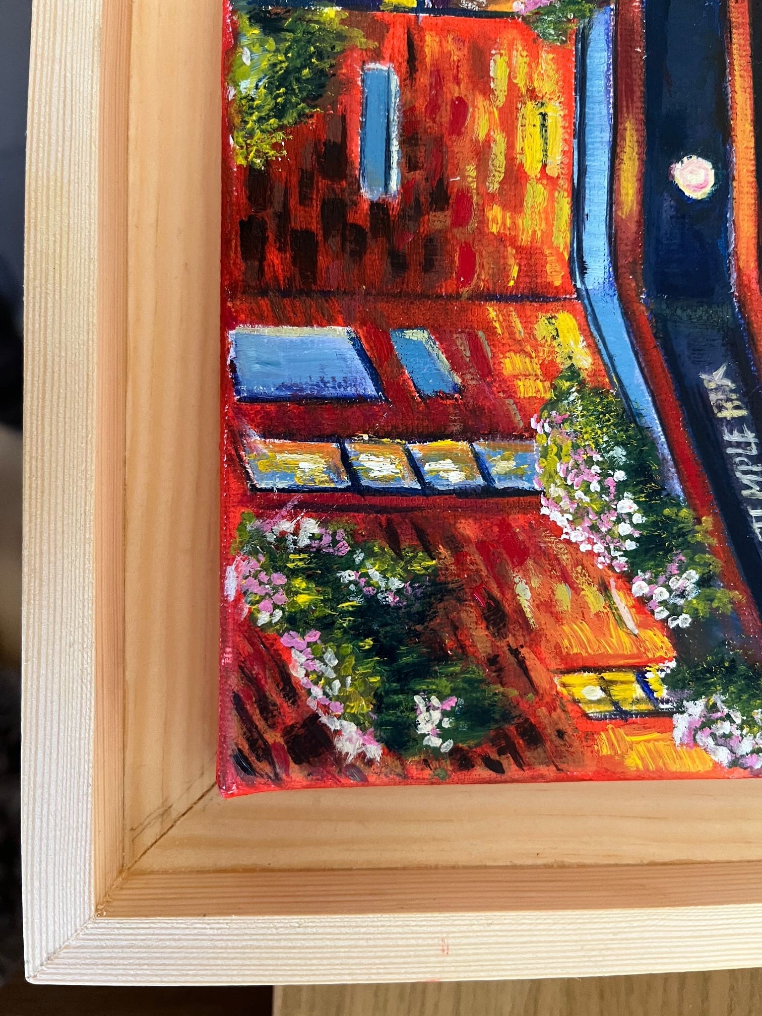 Original oil painting of Temple Bar, Dublin. Framed artwork, one of the most famous Irish landmarks - Image 3