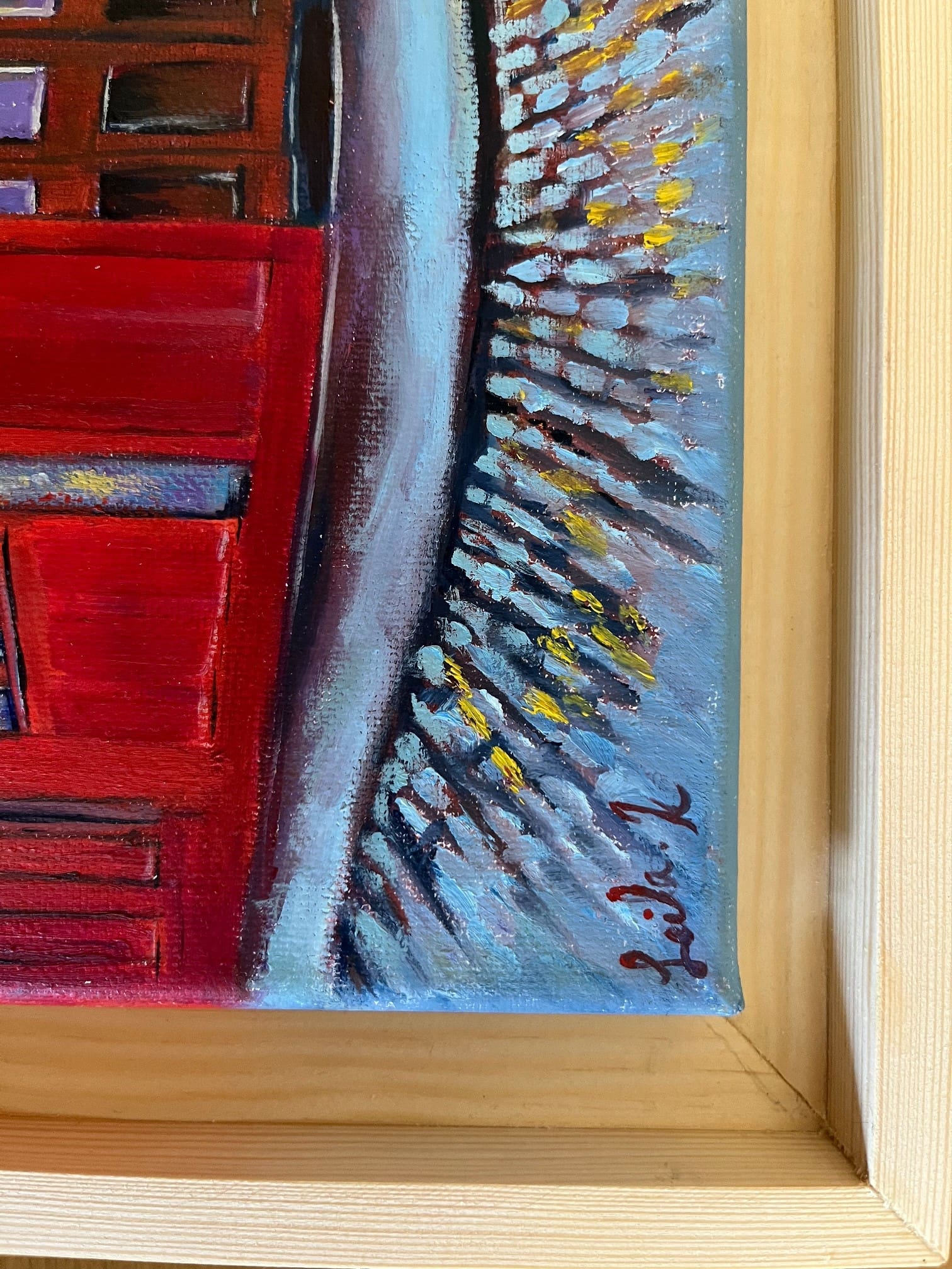 Original oil painting of Temple Bar, Dublin. Framed artwork, one of the most famous Irish landmarks - Image 5