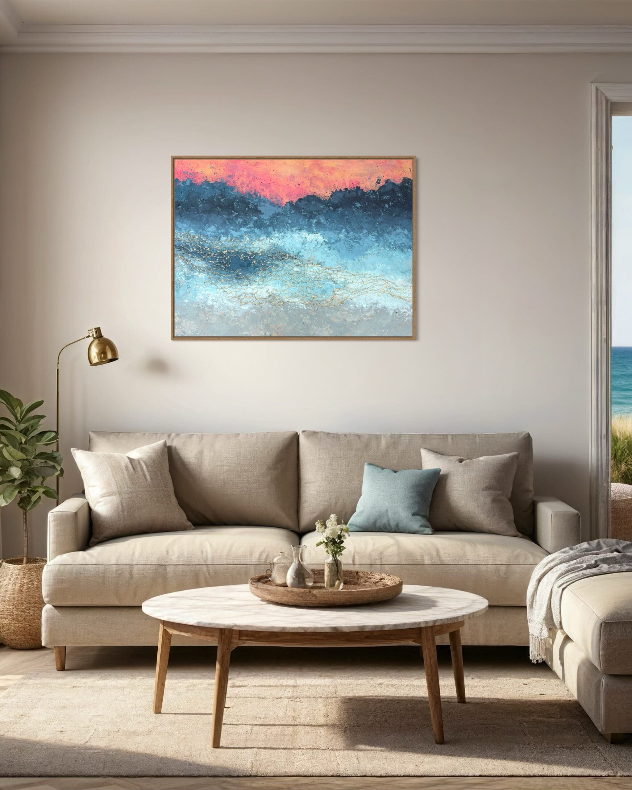 Evening Waves Original Artwork - Image 4