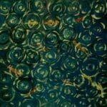 Moonlight and Raindrops on Koi Pond