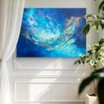 Large statement 100 x 70cms. “Ocean Breeze”