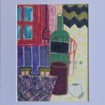 Original Irish Art - Kitchen Table A4 Mounted