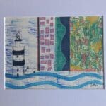 Original Irish Art - Hooked on Hook A4 Mounted