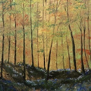 Acrylic on canvas textured board.