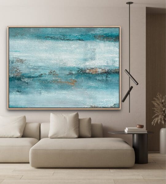 Coastal calm - original abstract on canvas