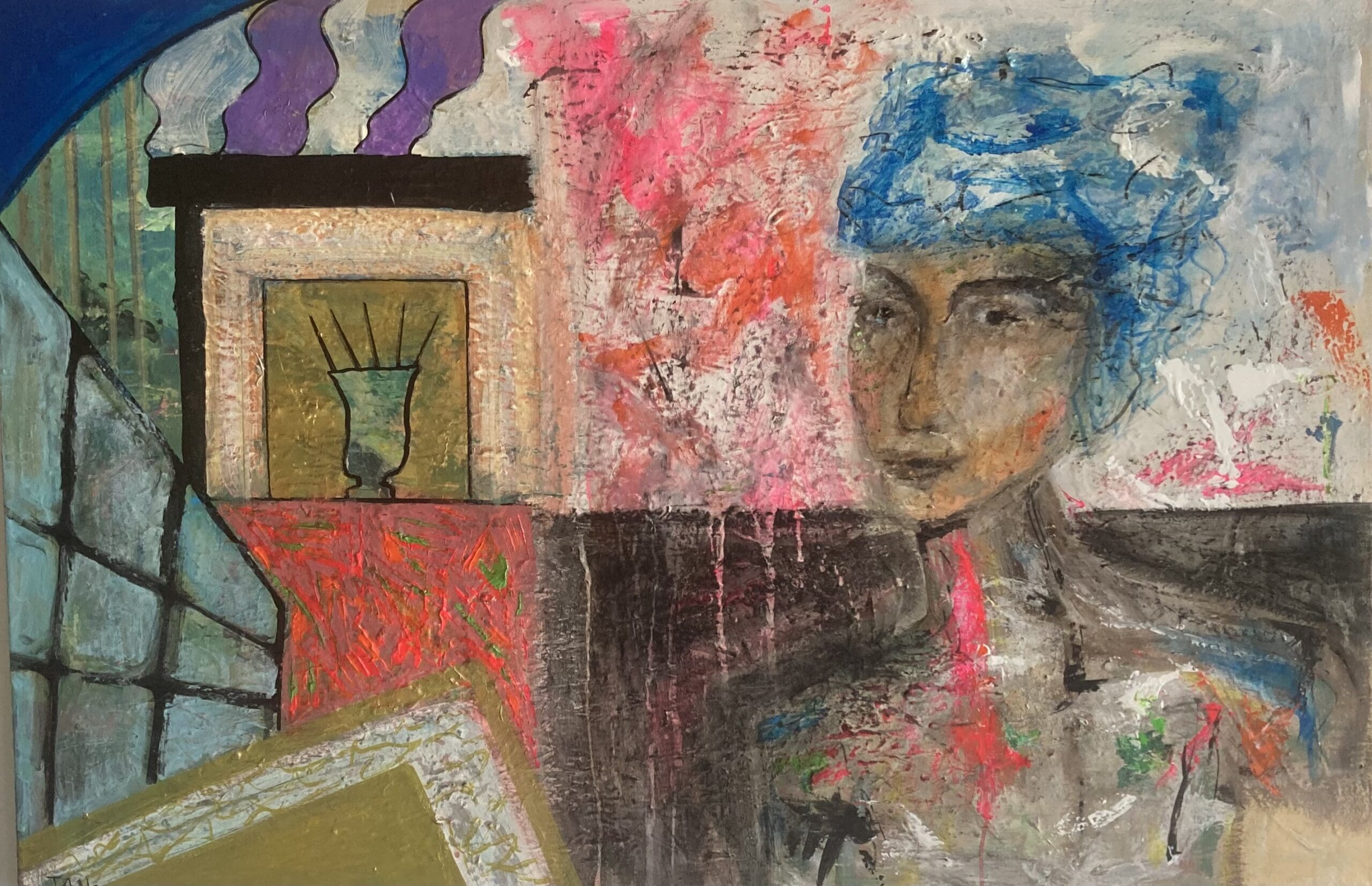 Original Irish Abstract Painting Original Art "Eclectic By Design, Eclectic By Nature" (75cm )