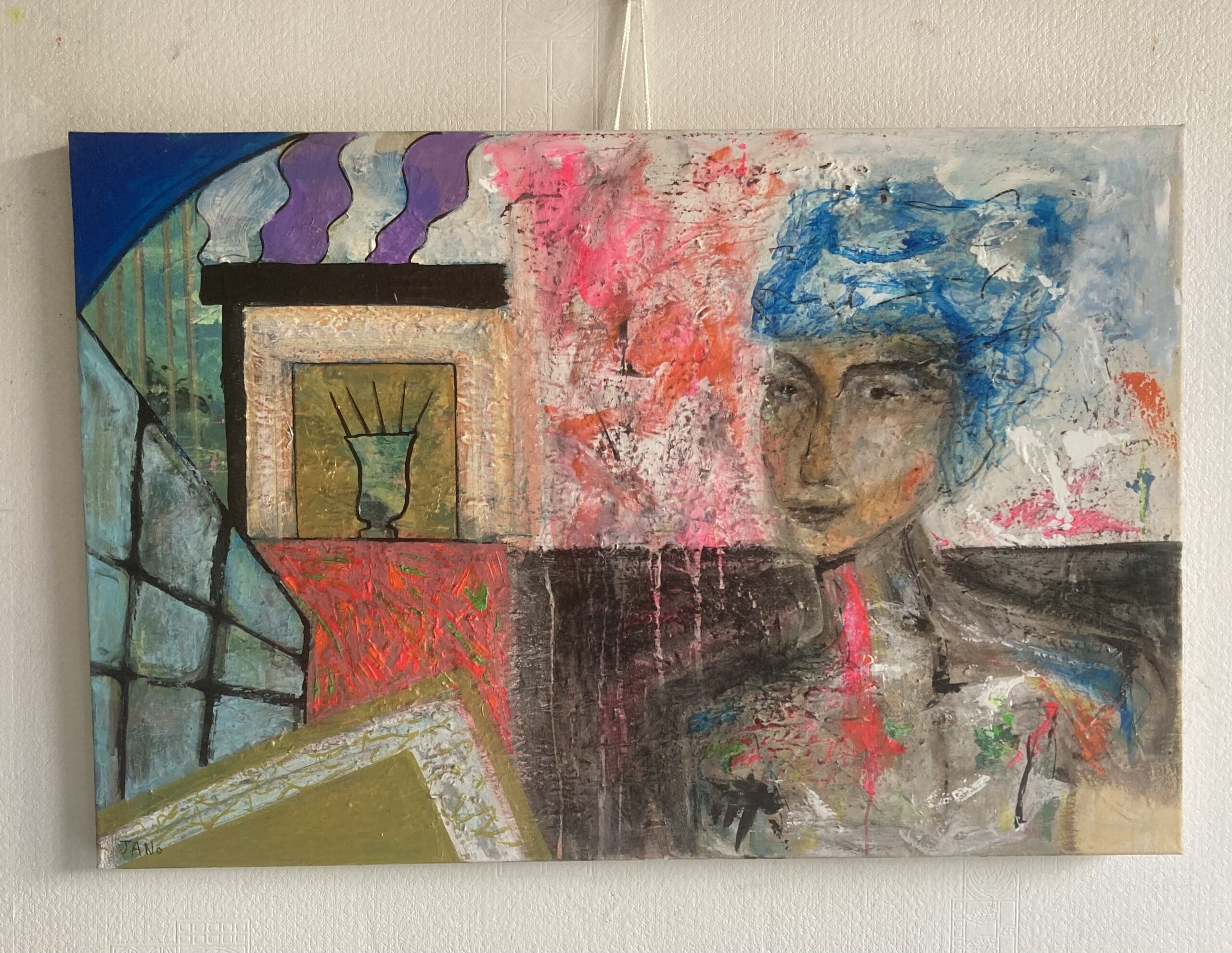 Original Irish Abstract Painting Original Art "Eclectic By Design, Eclectic By Nature" (75cm ) - Image 2