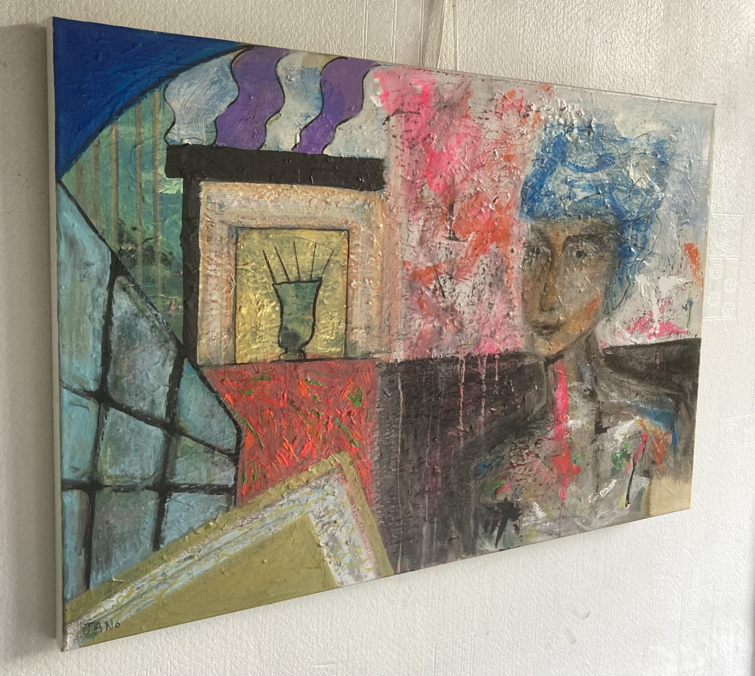 Original Irish Abstract Painting Original Art "Eclectic By Design, Eclectic By Nature" (75cm ) - Image 3