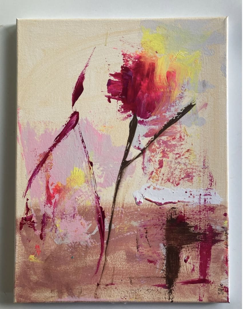 Original Abstract Painting - Spontaneous Bloom 40cm - Image 2