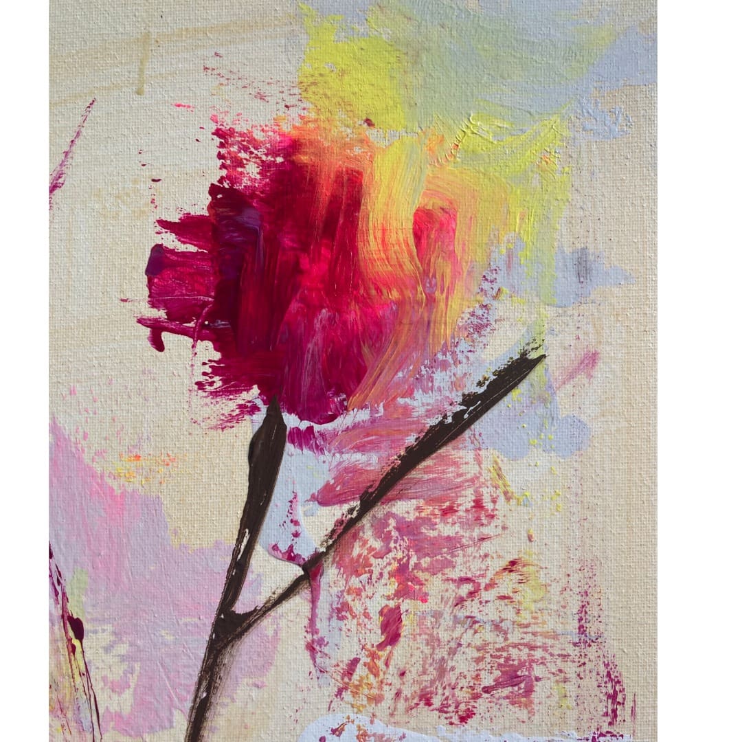 Original Abstract Painting - Spontaneous Bloom 40cm - Image 3