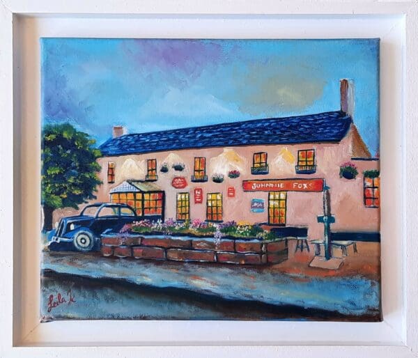 Johnnie Fox’s Pub – Original Oil Painting