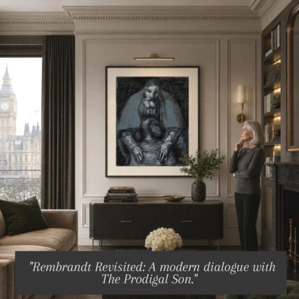 Rembrant Revisited : Quiet Consolation In Indigo.