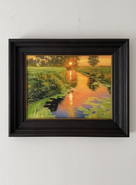 Flowing River Sunset