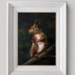 Woodland Squirrel Original Oil Painting