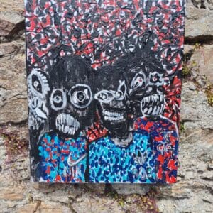 CYBER RELIGION — Original Acrylic Painting #47