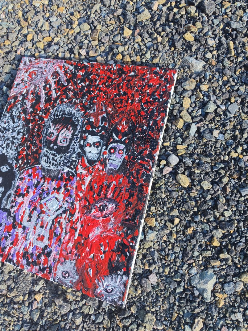 NEVER SATISFIED — Original Acrylic Painting #48 - Image 3