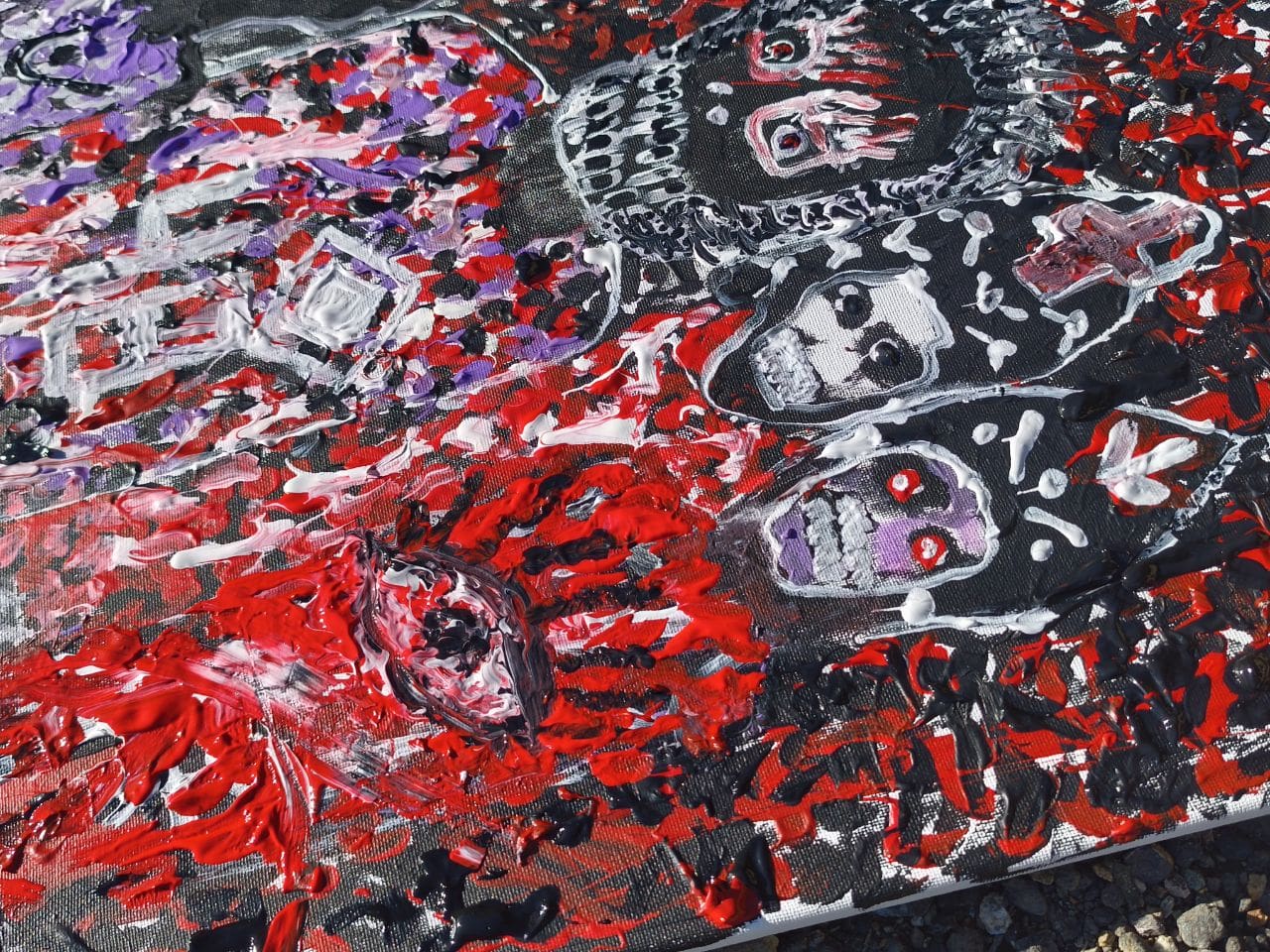 NEVER SATISFIED — Original Acrylic Painting #48 - Image 5