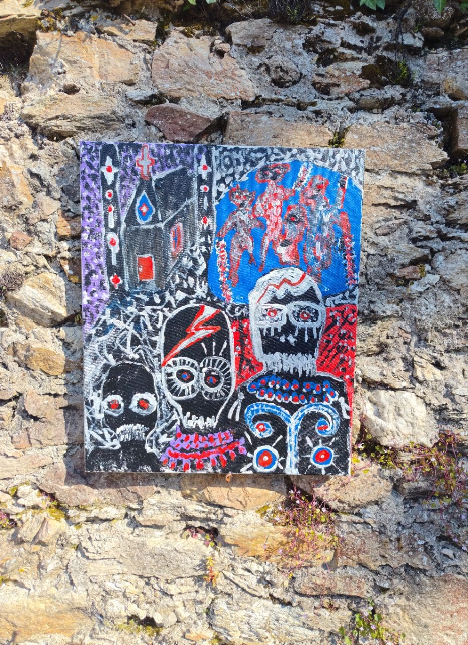 I Am Human — Original Acrylic Painting Original #38 - Image 2
