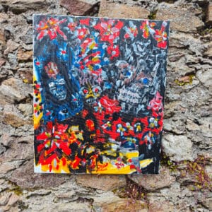 FALLEN FLOWERS — Original Acrylic Painting #41